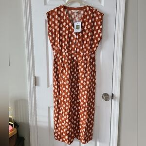 NWT Garnet Hill Linen Star Dress
